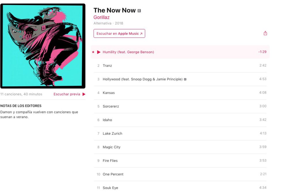 Gorillaz estrena 'The Now Now'