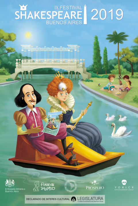 Flyer oficial del Festival Shakespeare 2019