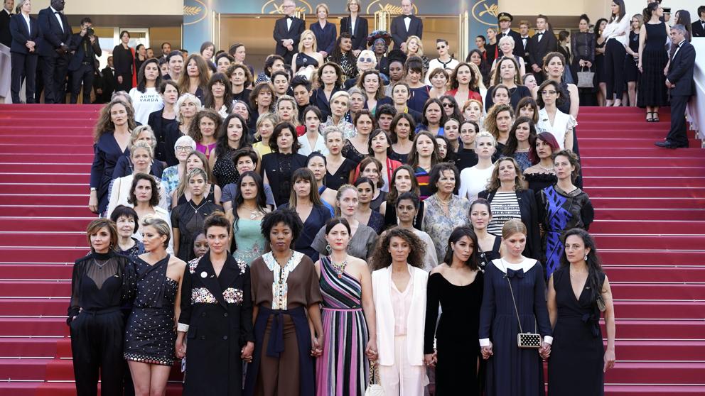 Marcha de mujeres en Cannes
