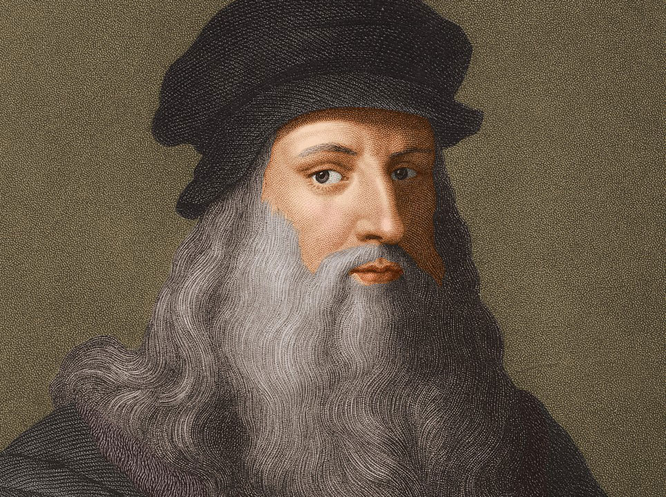 Retrato de Leonardo Da Vinci