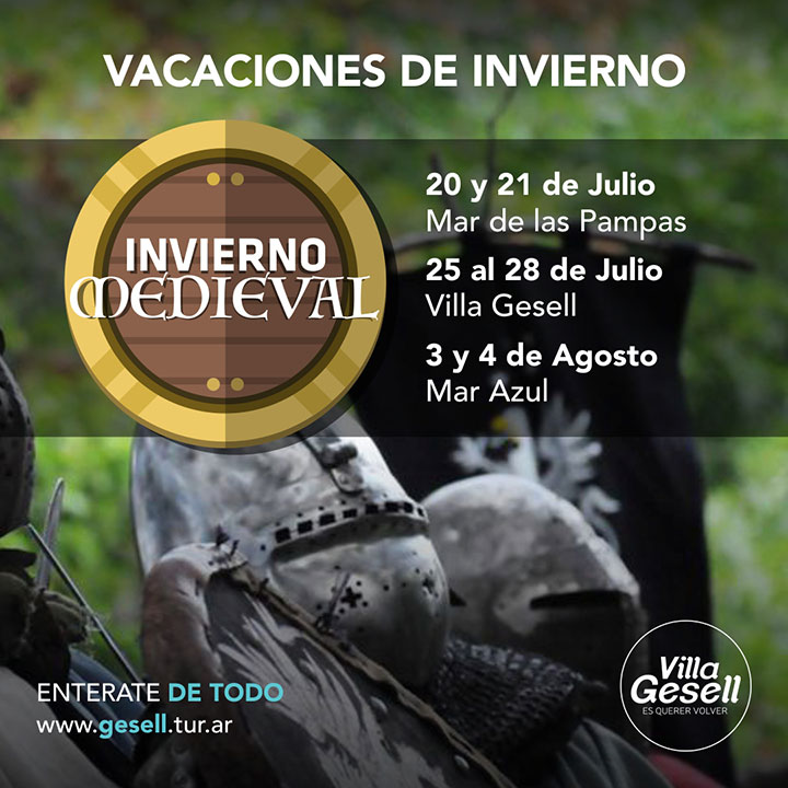 Placa Inverno Medieval en Villa Gesell