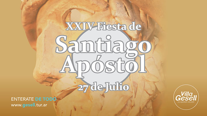 Placa Fiesta de Santiago Apostol Villa Gesell