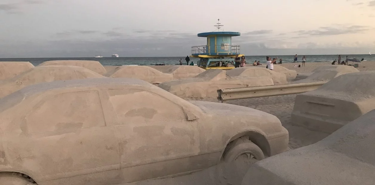 Miami Beach y el embotellamiento de arena