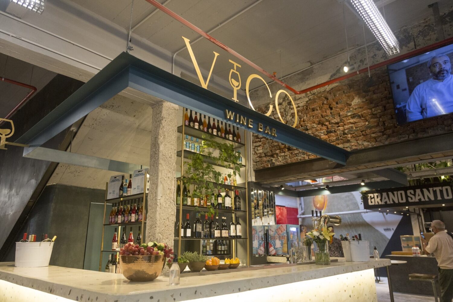 Vico Wine bar en el Mercat Villa Crespo (La Nación)